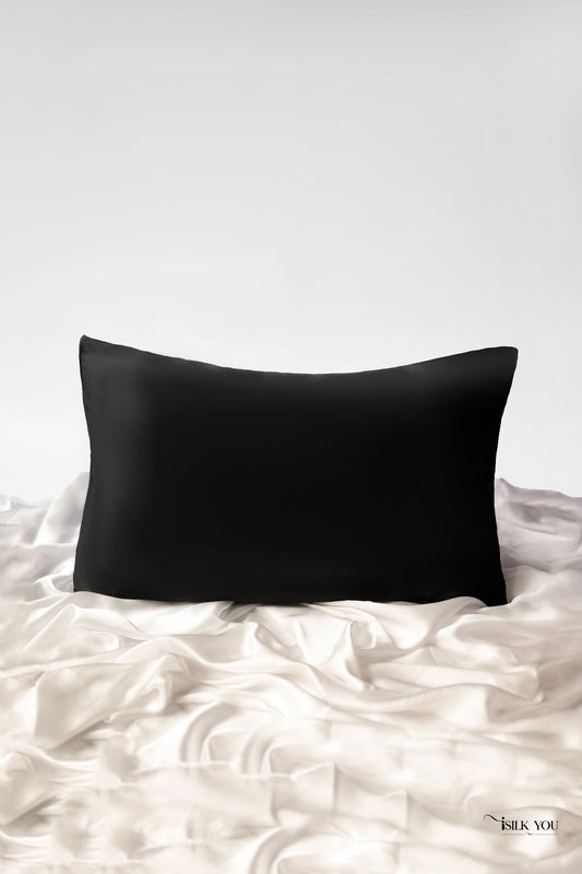 Luxurious Silk Pillowcase - Black