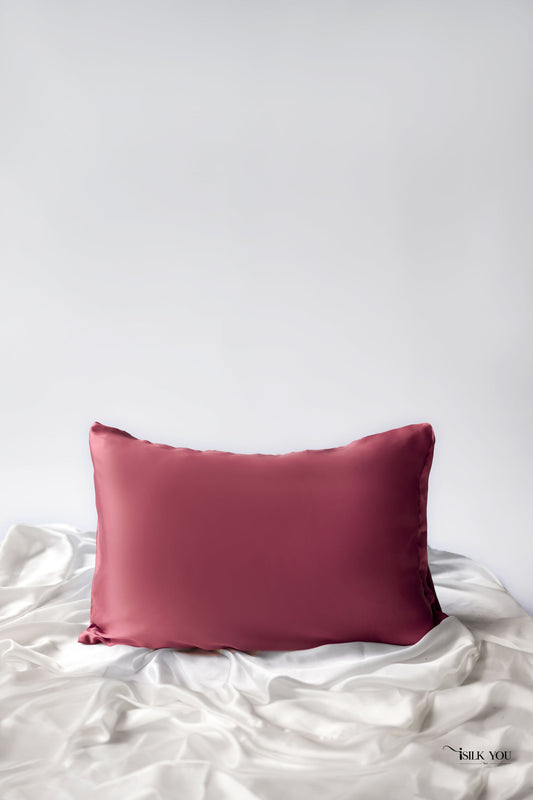 Luxurious Silk Pillowcase - Maroon